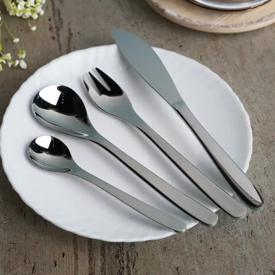 Wholesale Cutlery Sets Luxury High Quality Stainless Steel Knife Cutlery Set Kitchen Home Hotel Use 24 Pc Cutlery Set with Case