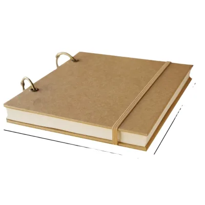Factory Direct Price Hardcover Blank Pages Kraft Spiral Sketchbook