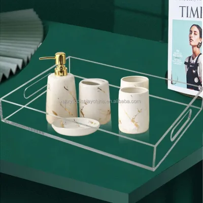 Clear Acrylic Serving Tray Large Premium Acrylic Alpha Tray Small Lucite Box