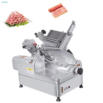 High Quality Commercial Thickness Adjustable Stacked Frozen Meat Slicer Stainless Steel Meat Filleting Cutting Machine