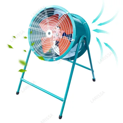 Low-Noise Metal Axial Flow Electric Power Source Portable Industrial Greenhouse Ventilation Fan