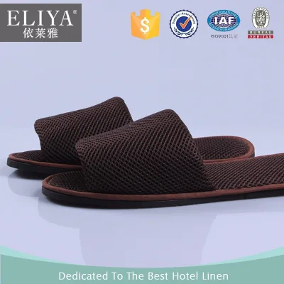 New Styles Reusable Waffle Upper Men's Non-slip Slippers for Hotel Spa & Home Use