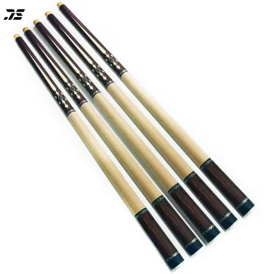 JS Semi-finished Pool Cue Semi-finished Billiard Cue with Exquisite Design Inlaid with White Acrylic
