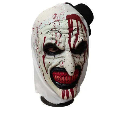 Terrifier Art the Clown Mask Scary Bloody Clown Mask for Halloween Cosplay