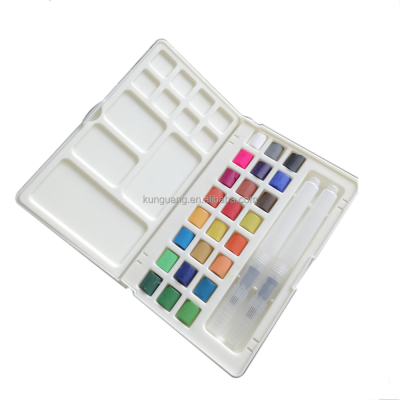 24 Colors Watercolor Paint With EU EN71-3 Standard Solid Water Color