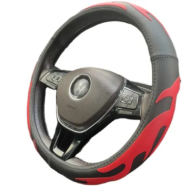 Artes Anti-Slip Durable PVC Rubber Sports Style Steering Wheel Cover with Anti-Slip Lining Fits VW Hyundai Volvo Chery Models EV