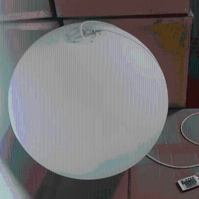 Remote RGB Color Globe Pendant Lamp Kitchen Island Dia.20/30/40/50/60cm Commercial Led Ceiling Ball Pendant Modern Led Lighting