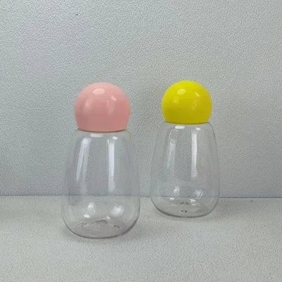 350ml Pet Plastic Bottle with Round Shoulder and Spherical Cap for Laundry Gel Beads and Scented Beads