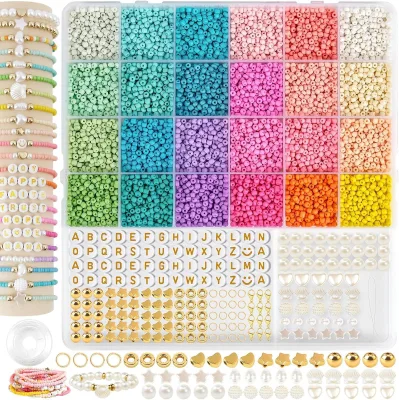 Hot Selling Seed Bead Jewelry Bracelet Making Set Girl Adult Friendship Bracelet Set Jewelry Making DIY Craft Gift