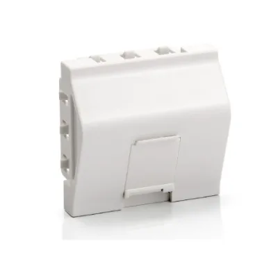 Single Port French Type Face Plate, Angled Insert, 45*45mm