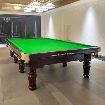 High Performance Competition Customizable 12ft Steel Cushion Snooker Tables