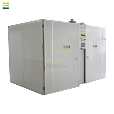 Large Capacity Tunnel Incubator 38400 Eggs Chicken Setter 8 Trolleys 16 Tiers PP Egg Flats Hatchery Machine