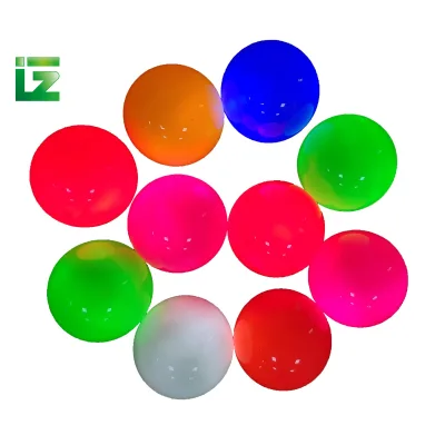 Newly High Quality Multi Colors Custom Logo Three Piece 80-90 Hardness Glow Park Golf Balls