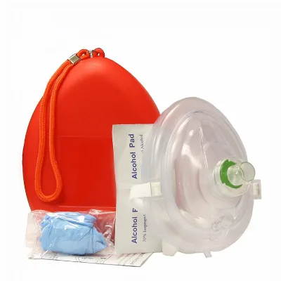 Adult Size CPR Pocket Resuscitator Rescue Mask