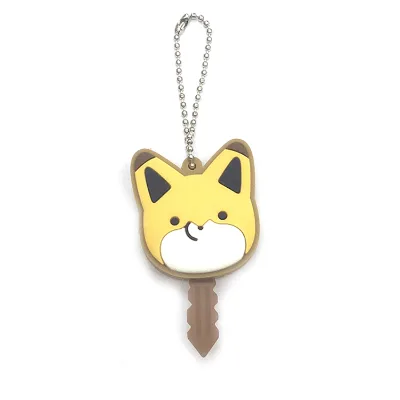 High Quality Yellow 3d Cute Cartoon Pvc Key Cover