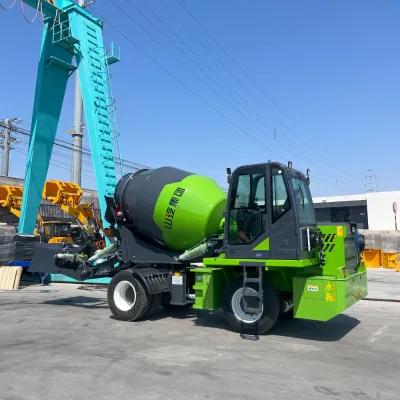 Self Loading Concrete Mixer Truck 3.5m³ Cement Mixer Optional Working Lighting Kit Supports Nighttime Construction Activities