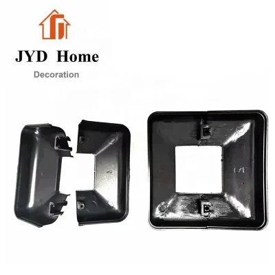 Wholesale Black Square 40 X 40 mm Hole Plastic Base Cover for Post - Plastic Backing Plate - Stair Railing Parts
