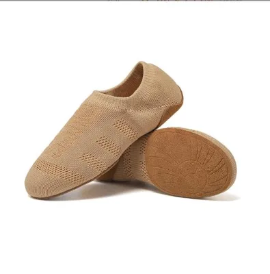 Hot Sale New Coming High Quality Women Men Stretchy Canvas Black Tan Dance Jazz Shoes