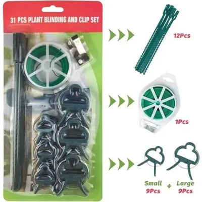 Factory customization Bulk Garden Twist Ties with Cutter Set Flexible Plant Support plant clips Solution for Growers & Retailers