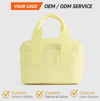 Waterproof Lunch Bag Handy Custom Insulated Lunch Bag Space Saving Small Cooler Bag Simple Handheld Thermal Food Storage Pouch