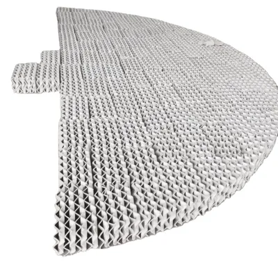 Pingxiang Zhongci Ceramic Material Factory Acid Adsorption Tower Packing Ceramic Corrugated Plate Structured Packing