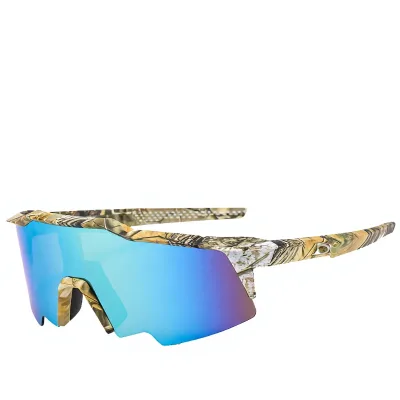 New Colorful Large-frame Outdoor Sports PC Windproof One-piece Semi-frame Goggles Cycling Model BL5805