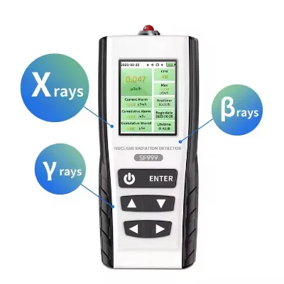 Premium Geiger Counter Radiation Detector Rechargeable Handheld Beta Gamma X-ray Monitor Nuclear Radiation Detector SF-999