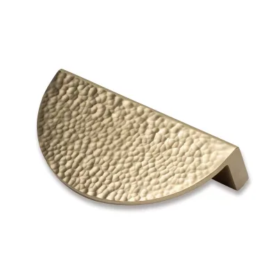 China Manufacturer Brass Semi Half Circle Round Hammered Furniture Kitchen Cabinet Dresser Wardrobe Drawer Pull Handle
