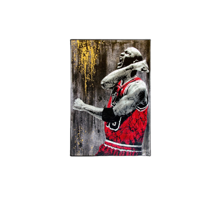 Basketball Star Canvas Art Painting Watercolor Prints Cold Living Decor Modern Arts