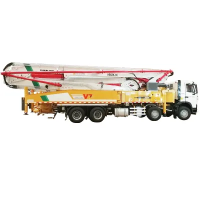 Well Maintained HB58K Used Concrete Pump Truck Heavy Duty 58 Meter Placing Boom Truck Ready for Shipment