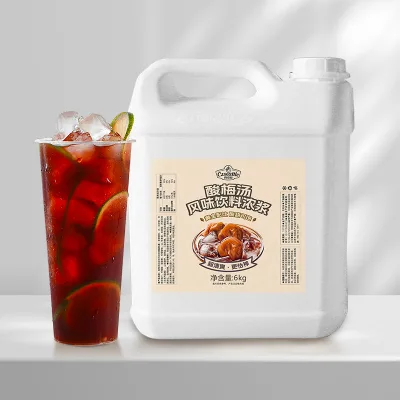 Czseattle Sour plum Soup Flavor Syrup Concentrated Flavored Syrup for Bubble Tea Ingredients