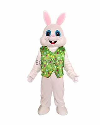 New Easter Bunny Adult Costume for Halloween and Fancy Dress Parties Fun Rabbit Mascot Outfit for Adult Festival Events