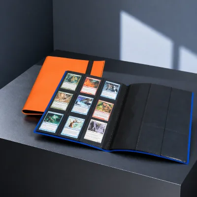 Durable 9 Pocket Card Collection Binder for Organization Storage and Showcase