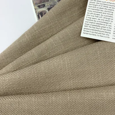 High Quality 35% Linen 65% Cotton Woven Twill Fabric Breathable Soft Medium Weight 260 GSM Shirts Skirts Home Textiles
