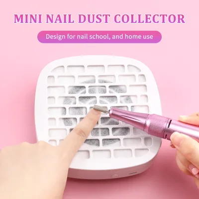 Professional Mini Nail Dust Collector Powerful Electric Vacuum Charging Model Nail Dust Collector for Nail School, and Home Use
