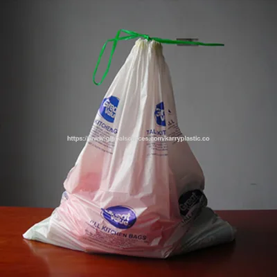 HDPE garbage bags,trash bags,with drawtape,with drawstring