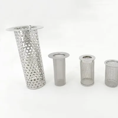 Factory Direct Sales Stainless Steel Wire Mesh Filter Cylinder Tube Strainer Baskets for Filtration Industry Customizable Length