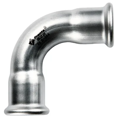 EN10312 Steel Tubing Press Weld 90 Degree Elbow Fittings