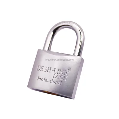 Customizable Heavy Duty Thick Model Pearl Cr Plated Arc Shaped Iron Padlock with Cross Keys New Released Copper