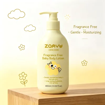 Private Label OEM Sleepy Baby Body Lotion with Green Tea Tear Free Hypoallergenic for 0-3 Babies