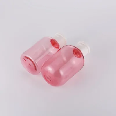 Wholesale 75ml 100ml 150ml 200ml Round Pink Plastic Bottle Makeup Remover Bottle Facial Cleanser Toner Bottle