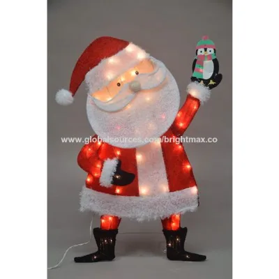 Christmas led santa ornaments