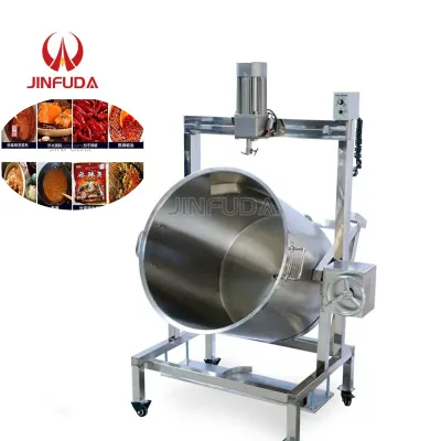 Better Chili Tomato Sauce Cooker Mixer Soup Porridge Boiling Cooking Kettle Pot Gas Heating Curry Paste Sauce Making Machine