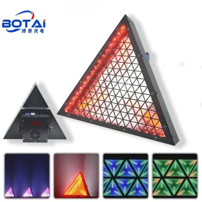 BOTAI Commercial-Grade 3x70W RGBW Triangle LED Fixture DMX512 Controlled Master/Slave IP65 Spotlights for DJ CE/RoHS Certified