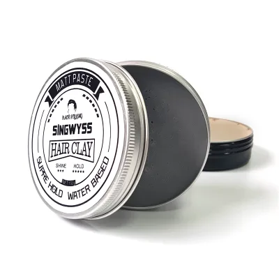 Sample Hair Mud Organic Natural Look Matte Hair Wax Paste Private Label Hair Clay