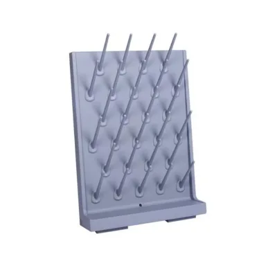 Factory Direct Multi-use Glassware Pegboard 27 Lockable Sticks PP Single Rack for School Biology Teaching