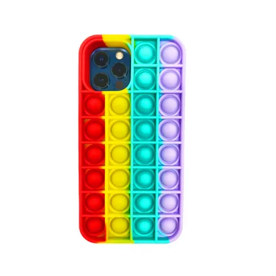 New Arrival Hot Sell Silicone Push Pops Fidget Phone case