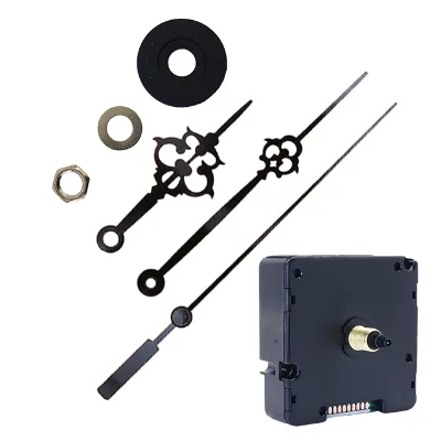 Radio Controlled Step Clock Movement Mechanism Fancy Pointers Shaft Length 17mm DCF Quartz Movement AA Battery Plastic