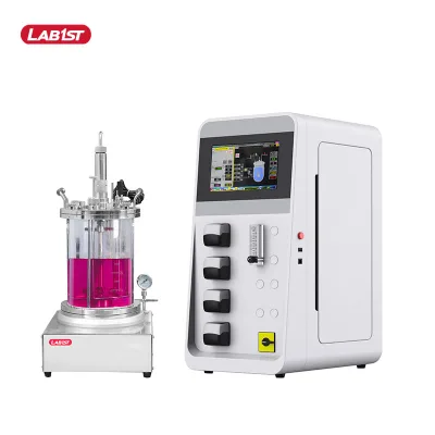 Hotsale air Sparger Bioreactor Fermentor Yeast Plant Cell Glass 50l Fed Batch Cell Culture Fermenter Bioreactor Probiotic 100 l