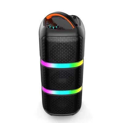 Professional Designer RGB Bluetooth Wireless Speaker High Quality Audio Portable Home Use Includes Microphone Customizable